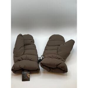 SUPER WORLD Women's Brown Puffer Mittens SZ M/L